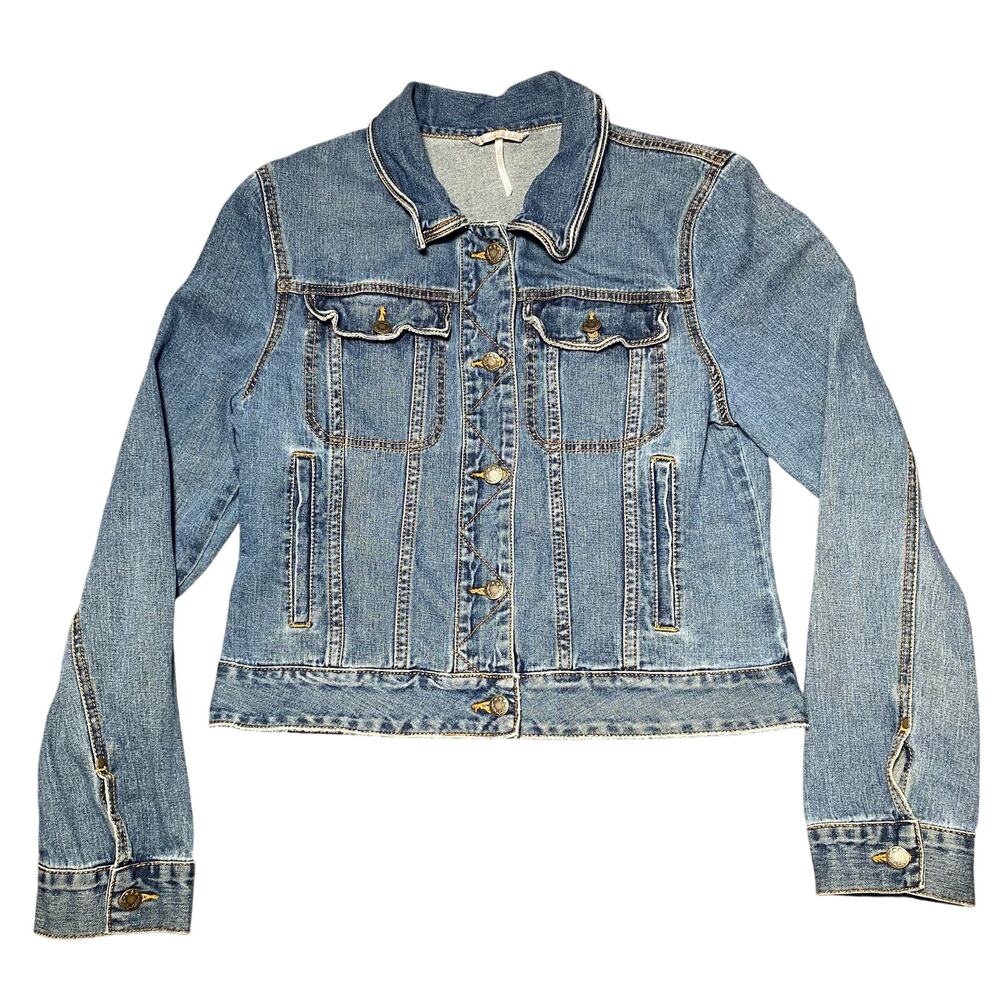 Free People Denim Jean Jacket -L